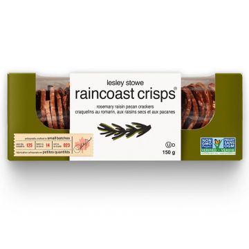 Craquelins romarin raisins secs et pacanes  