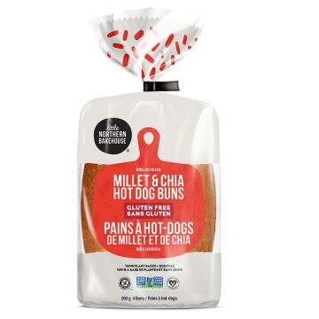 Pains à hot-dogs de millet et de chia sans gluten