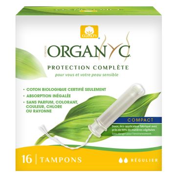 Tampons biologiques de format compact - Régulier