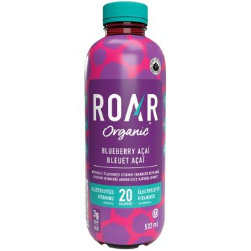 Boisson hydratante biologique avec vitamines et électrolytes - Bleuet & Açaï