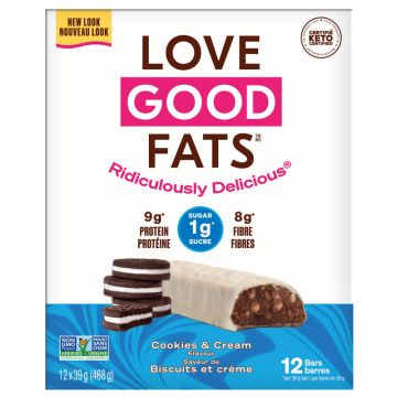 Snack bar gluten free - Cookies & cream packaging 12 units  