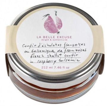 Confit - Échalotes françaises au balsamique de framboises