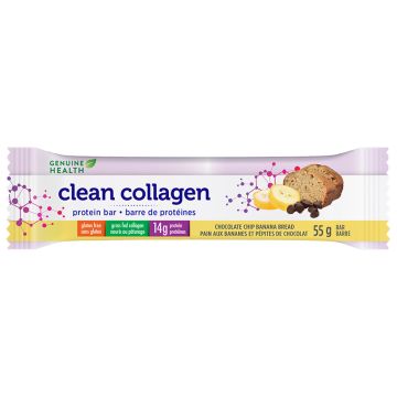 Barre de protéines clean collagen - Pain aux bananes et pépites de chocolat
