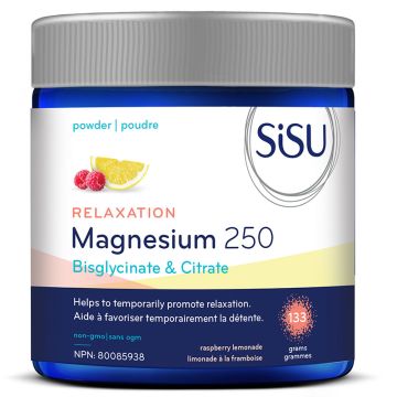 Relaxation magnésium 250 mg bisglycinate et citrate en poudre saveur limonade à la framboise