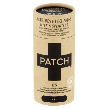 Pansements adhésifs naturels - Bamboo avec charbon actif