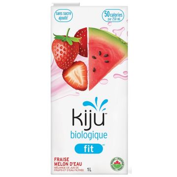 Jus fraise et melon d'eau Fit biologique