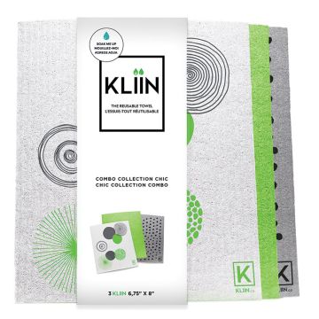 Essuie tout réutilisable - Vert petit 6,75'' X 8''