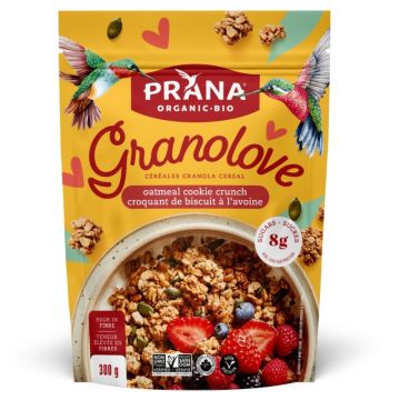 Granolove - Céréales granola croquant de biscuit à l'avoine biologiques
