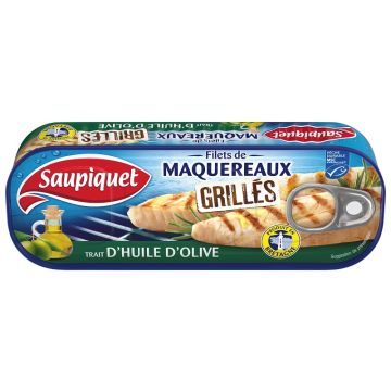 Filets de maquereaux grillés - trait d'huile d'olive