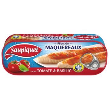 Filets de maquereaux - Sauce tomate & basilic