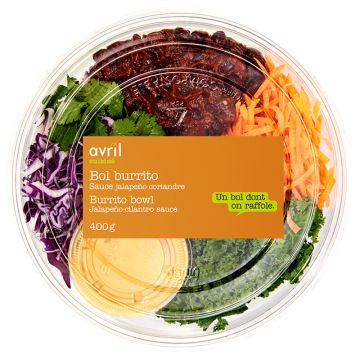Bol burrito - Sauce cajou jalapeño