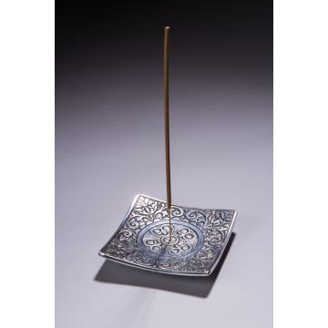Porte-encens aluminium carré