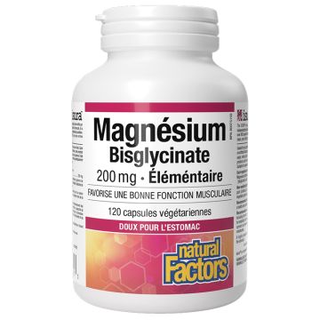 Magnésium bisglycinate 200 mg élémentaire - Fonction musculaire