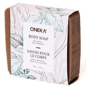 Savon pour le corps  - Menthe verte et argile grise 