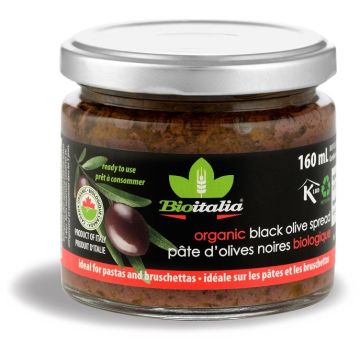 Pâte d'olives noires biologique