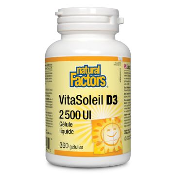 Vitamine D3 2500 UI Vitasoleil - Système immunitaire