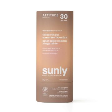 Bâton solaire minéral visage teinté FPS 30 - Sans odeur