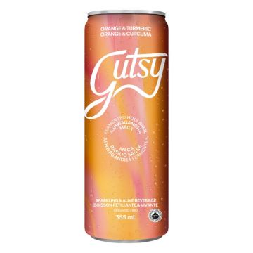 Boisson pétillante biologique - Orange et curcuma 
