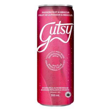 Boisson pétillante biologique - Fruits de la passion et hibiscus