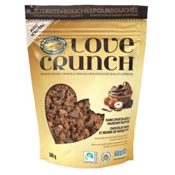 Granola biologique -  Love Crunch Chocolat noir et beurre de noisettes