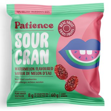 Bonbon Sour Cran aux canneberges - Saveur de melon d'eau surette