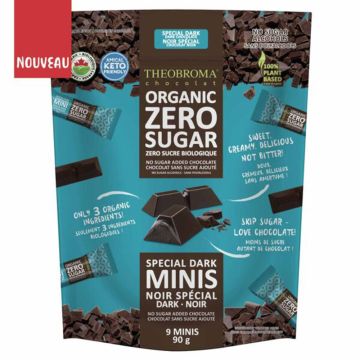 Fairtrade Organic Zero Sugar Minis Dark chocolate