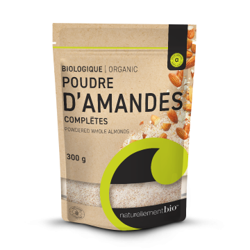 Poudre d'amandes complètes biologique