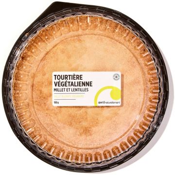 Tourtière végétalienne Millet et lentilles
