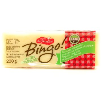 Fromage biologique Bingo - Mozzarella partiellement écrémé
