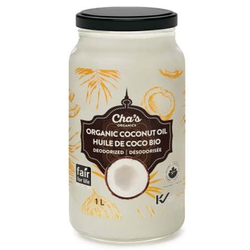 Deodorized organic coconut oil