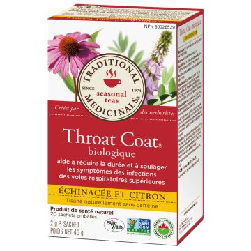 Tisane saisonnière - Throat Coat bio / Échinacée et citron