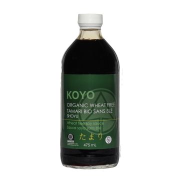 Sauce soya biologique sans blé