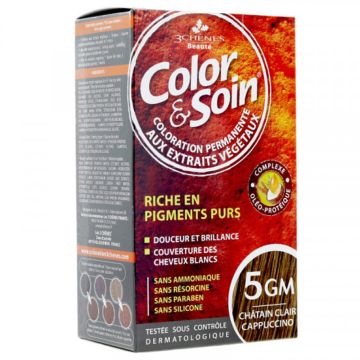 Coloration pour cheveux - 5GM châtain clair cappucino