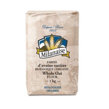 Farine d'avoine entière biologique