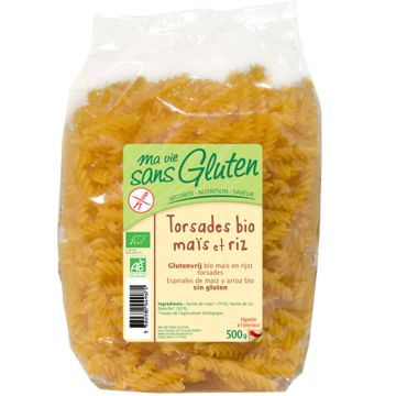 Ma vie sans gluten - Torsades maïs et riz biologiques