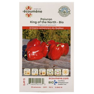 Poivrons biologiques  - Poivron king of the north  