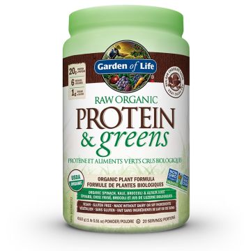 Protéines et aliments verts crus biologiques - Chocolat