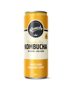 Kombucha Gingembre citron sans sucre biologique