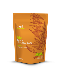Farine d'avoine nue biologique