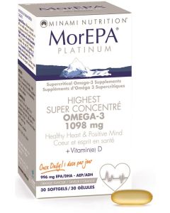 Oméga-3 Super concentré MorEPA Platinum - Saveur d'orange