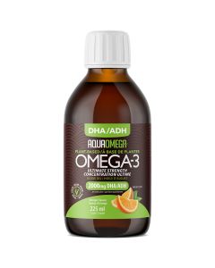 Oméga-3 Haute ADH à base d'algues saveur orange 2000 mg
