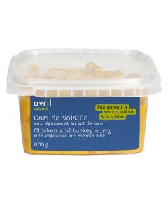 Cari de volaille - Légumes et lait de coco
