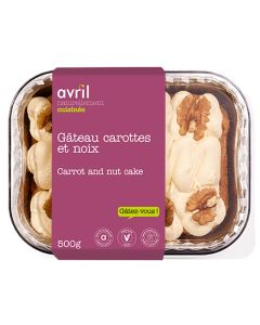 Gâteau végétalien - Carottes et noix 