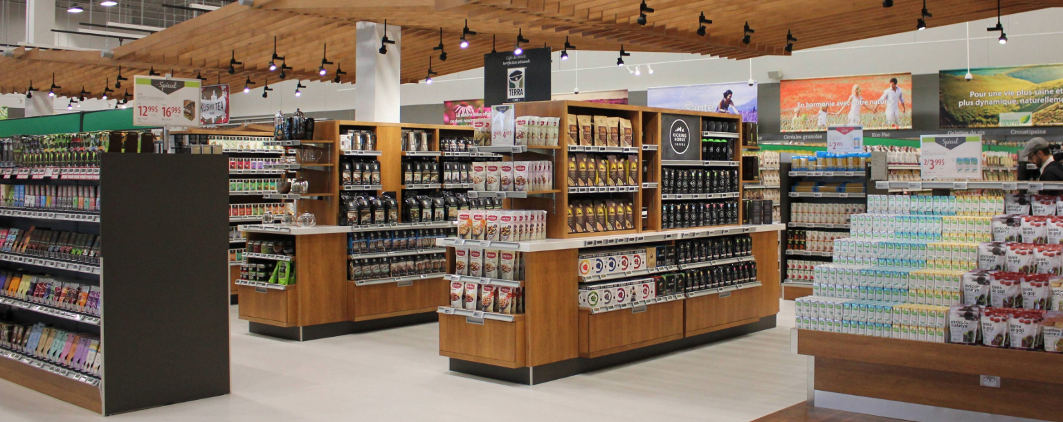 Magasin Avril Sherbrooke |Avril Supermarché Santé Intérieur du magasin Avril à Sherbrooke